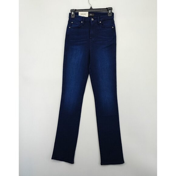7 Seven For All Mankind Women's High Rise Kimmie Straight Leg Jeans Size 25 - Picture 1 of 16